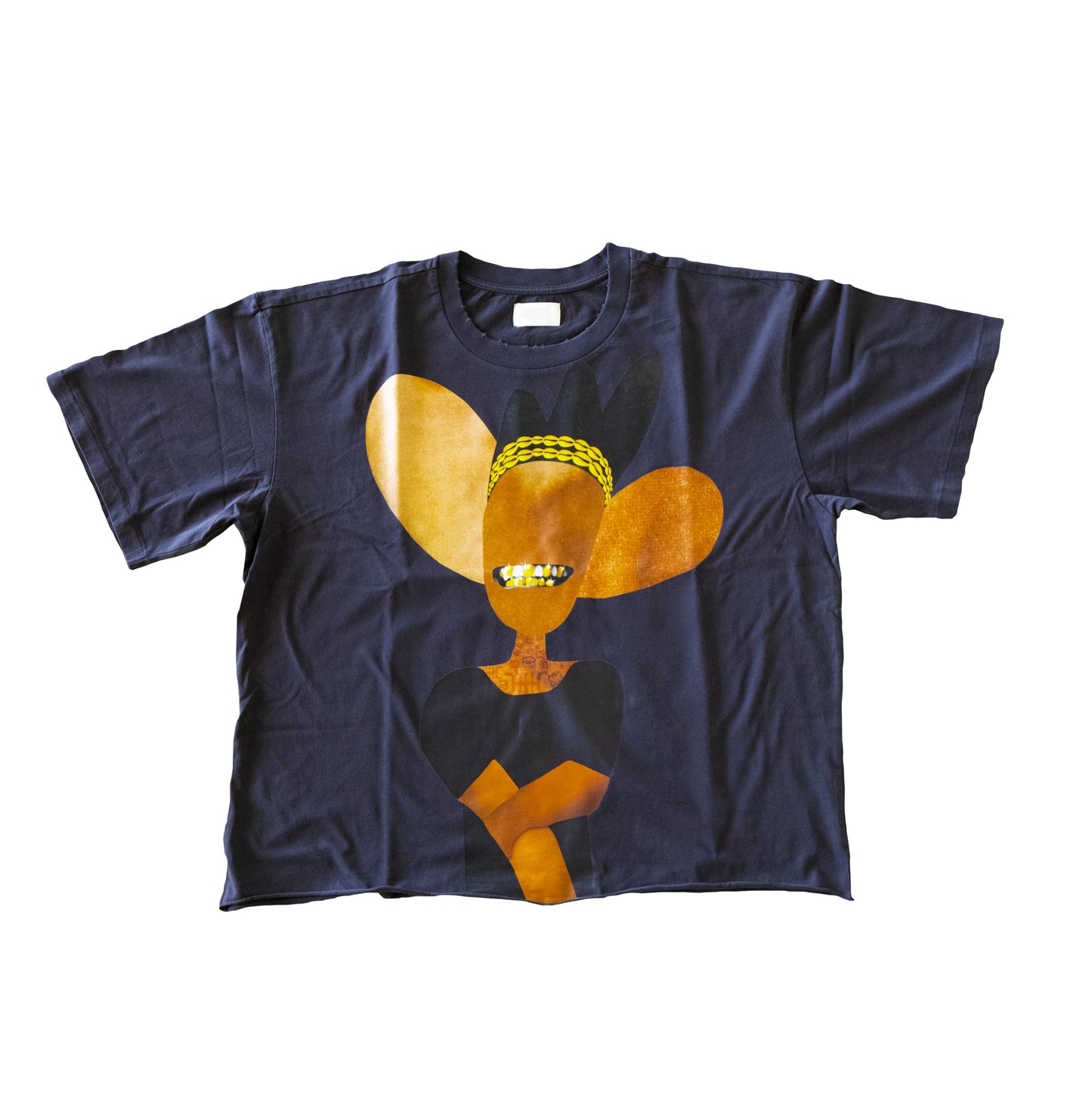 HEAR BOXY CROP TEE (BLACK)