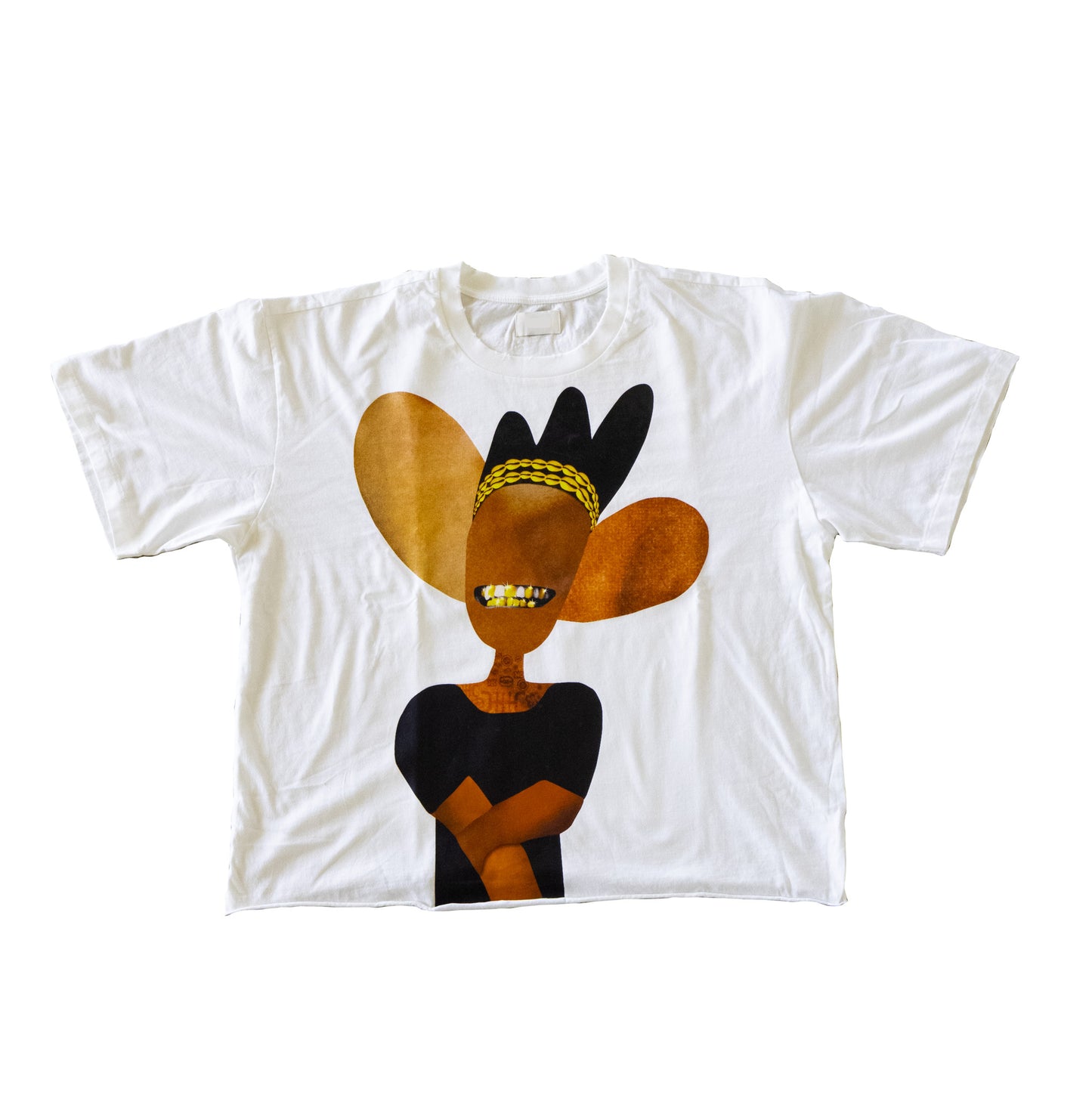 HEAR BOXY CROP TEE (WHITE)