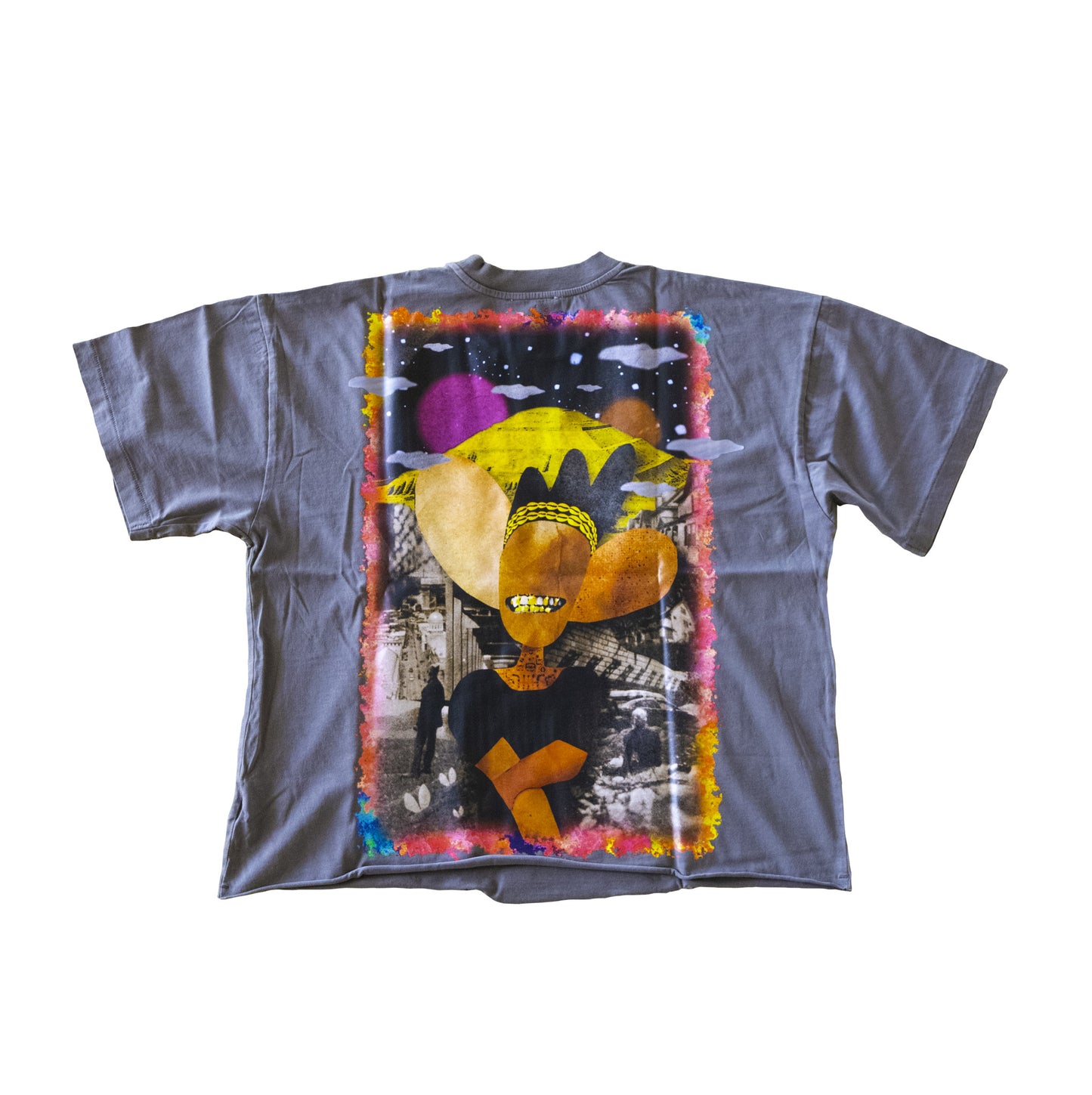 HEAR BOXY CROP TEE (CHARCOAL GRAY)