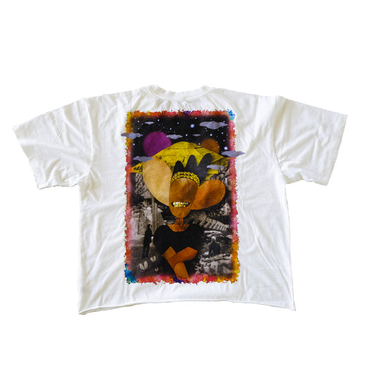 HEAR BOXY CROP TEE (WHITE)